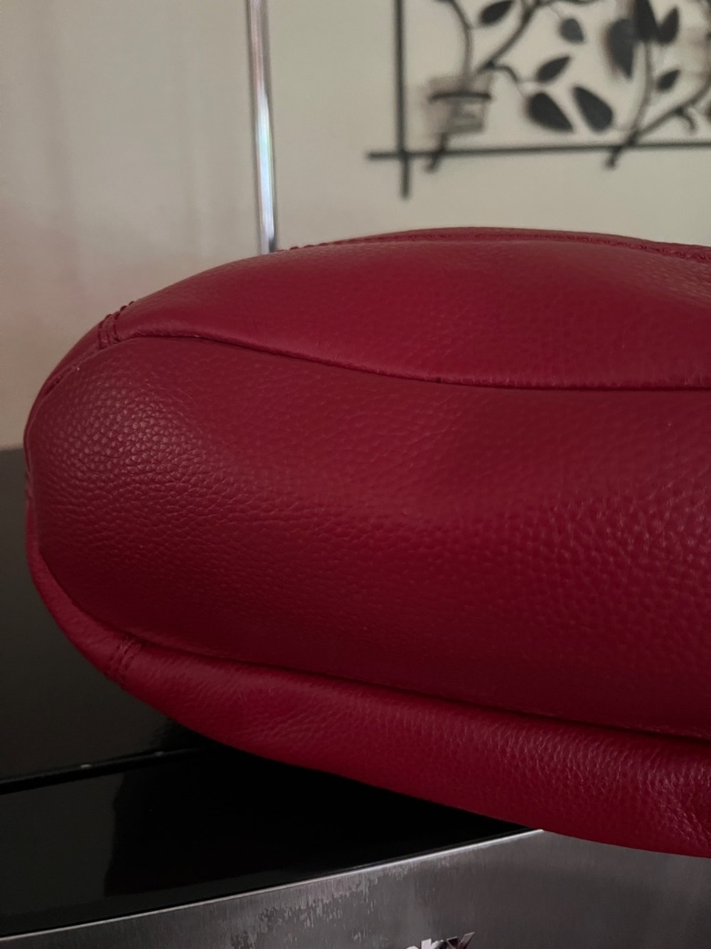 The Sak Red Perforated Leather Shoulder Bag - Picture 6 of 10